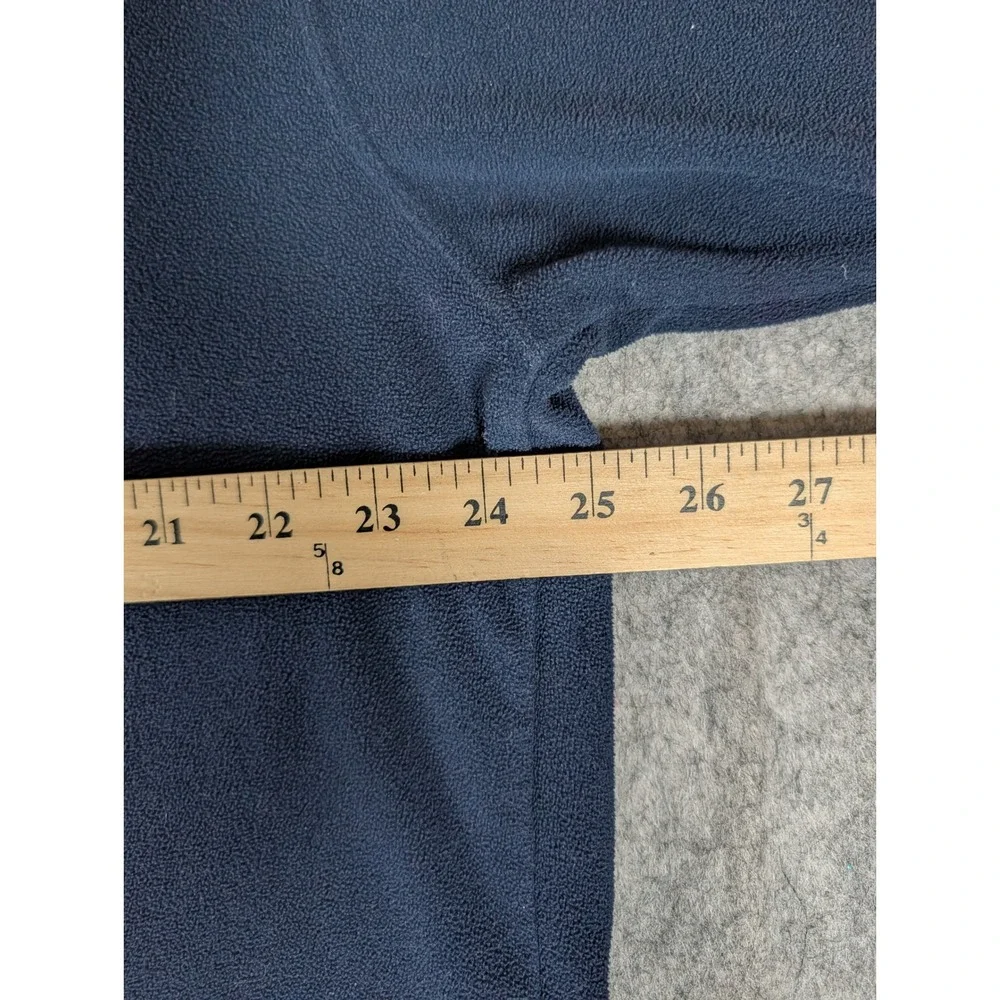 The North Face Mens Navy Blue Long Sleeve Fleece Pullover Crew Neck Top XXL